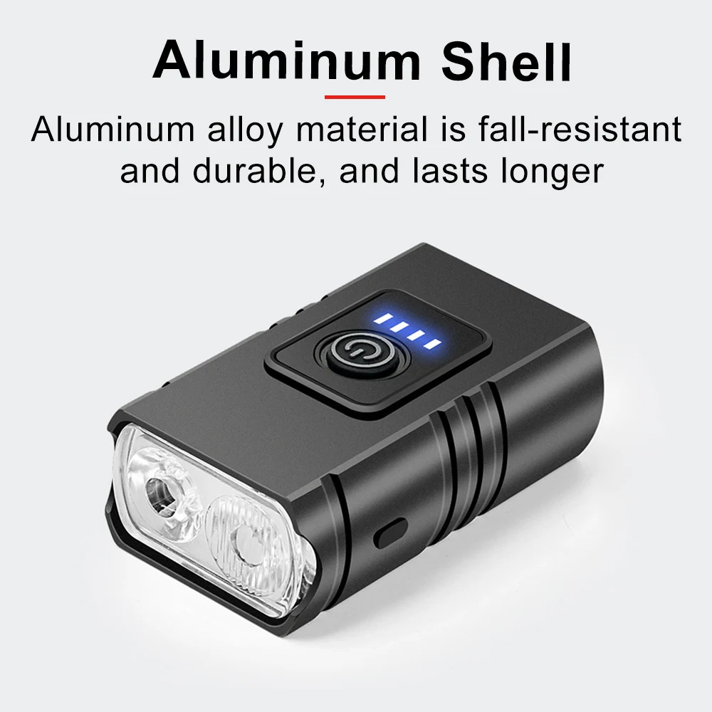 Bicycle Light 2T6 LED Front USB Rechargeable MTB Mountain Bicycle Lamp Bike lights Headlight Flashlight Cycling Accessories Tail