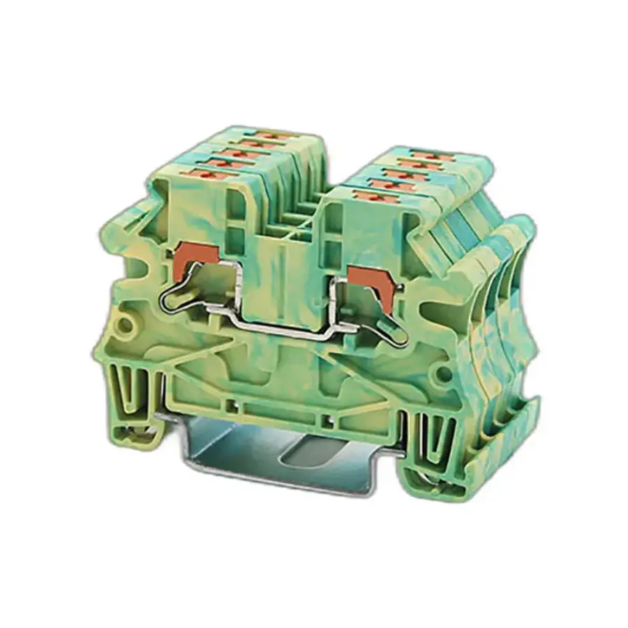 

40pcs PTV10-PE 10m㎡ RPI Series Side Contact Push-in Spring Connection RPI10-PE Din Rail Terminal Block Approved by U/L CE RoHS