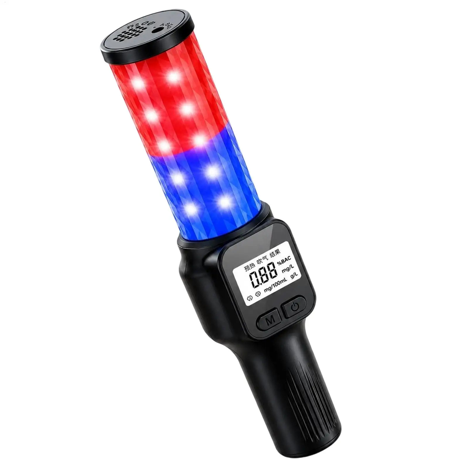 Alcohol Breathalyzer Tester Rechargeable Drinks Blower Meter Device Accurate Alcohol Breathalyzer for Commuting Home Outdoor