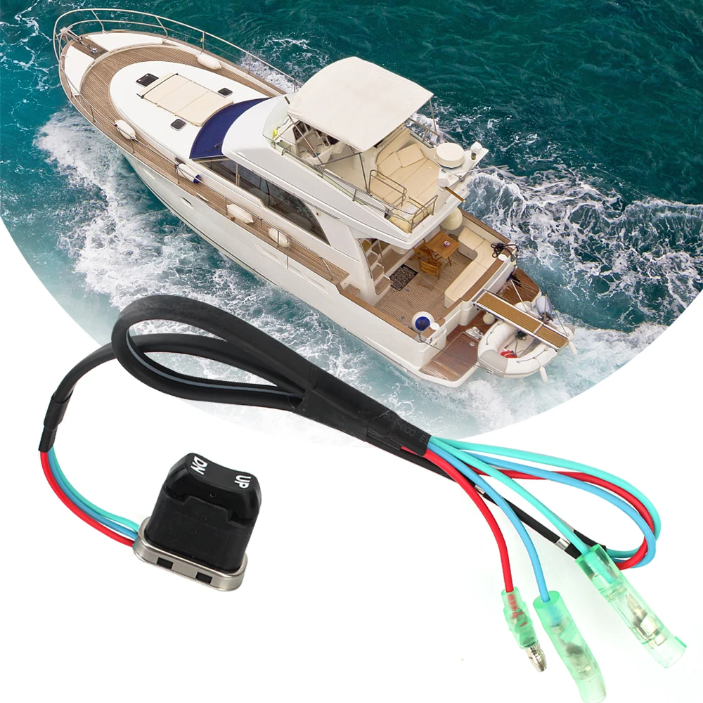Car Push button Switch For  4 Stroke Motor Outboard Remote Controller Tilt Switch Marine ship Accessories