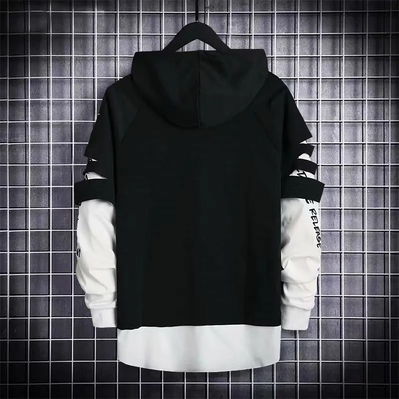 Prowow Hoodies Men Letter Print Hooded High Street Pullover Sweatshirt Men Fashion Hip Hop Streetwear Hoodie Funny Harajuku Tops