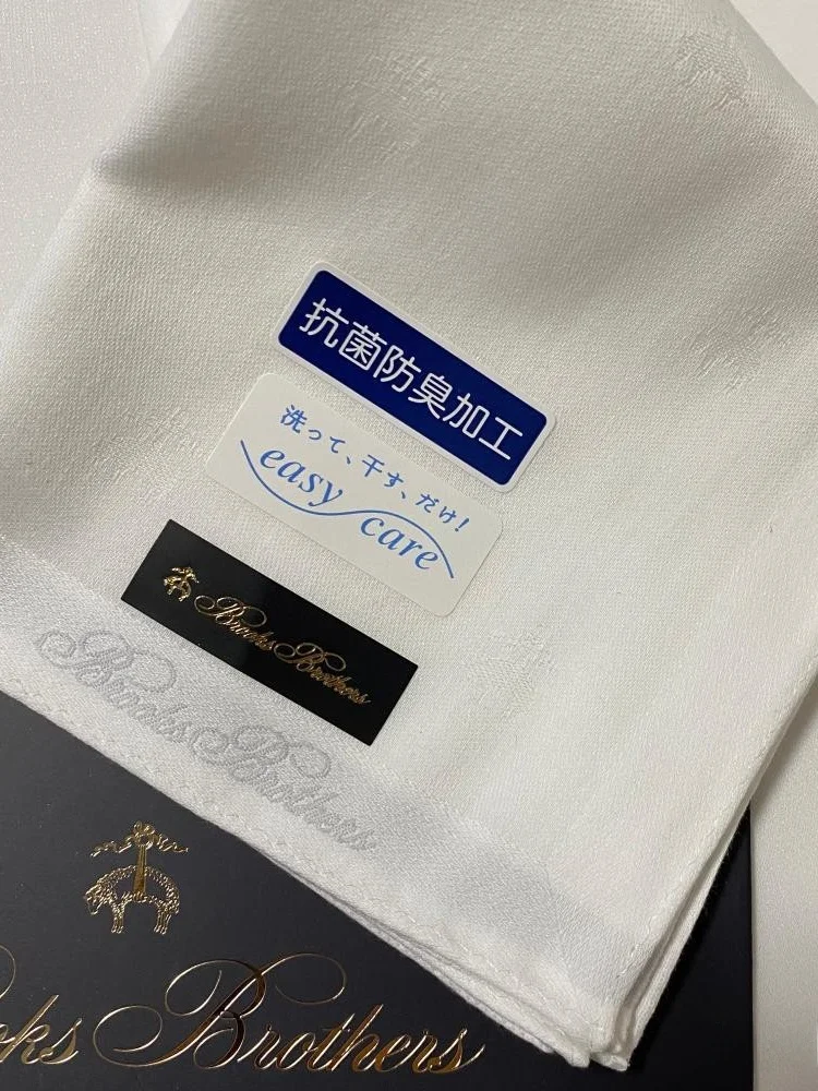 ブルックス-ブラザーズ-ビジネス-スタイル-ハンカチ-メンズ-ギフト-彼氏-ファッショナブルな布ナプキン-クラシック-チェック柄