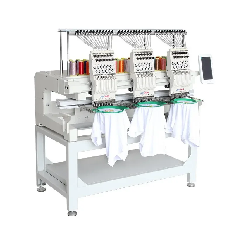 2026 High-quality three-head embroidery machine 15-needle 12-needle multi-functional computerized embroidery machine