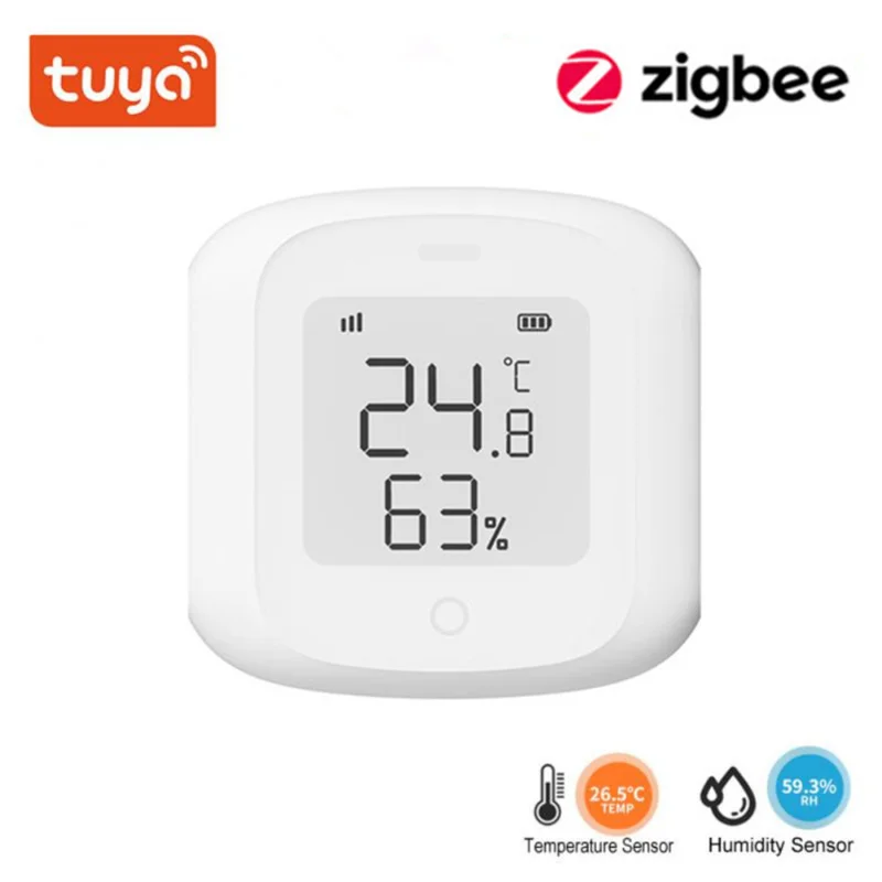 

Tuya Intelligent Temperature and Humidity Sensor Zigbee Wireless Temperature and Humidity Sensor Intelligent Linkage Detector