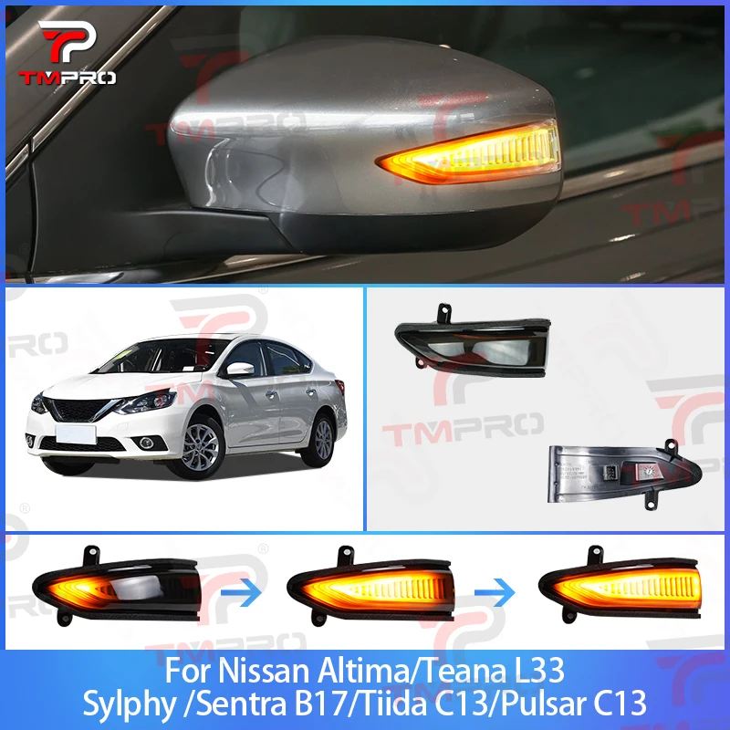 

Car LED Side Mirror Light Rear View Mirror Turn Signal Lamp For Nissan For Sentra 2013-2017 For Pulsar 2014-2017 For Sylphy 2013