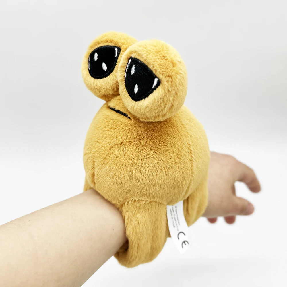 Cute Pou Plush Cosplay Papa Ring Bracelet Lovely Kids Soft Cotton Pou Plush Toys Halloween Party Gifts