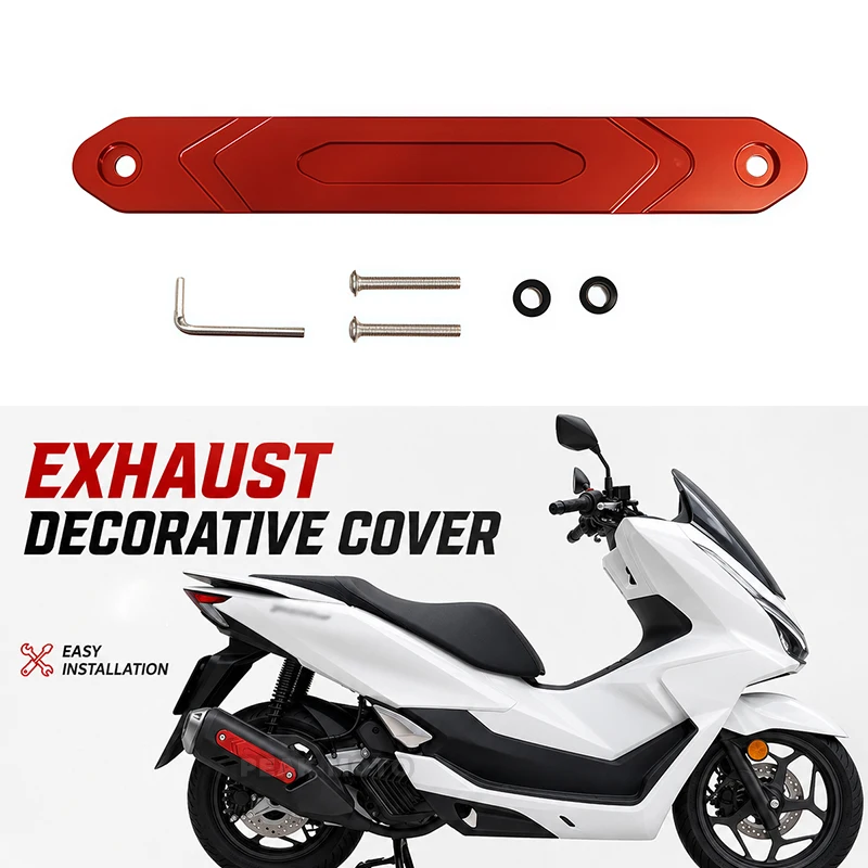 

New Exhaust Side Anti-Collision Strip For Honda PCX160 PCX125 PCX 160 125 Exhaust Heat Dhield Protector Guard Decorative Cover