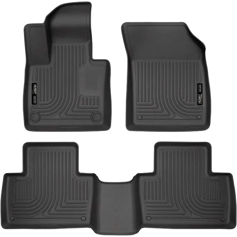 

US Weatherbeater Floor Mats | Fits 2016-2024 Volvo XC90 | Front & 2nd Row, 3-pc Black - 95601