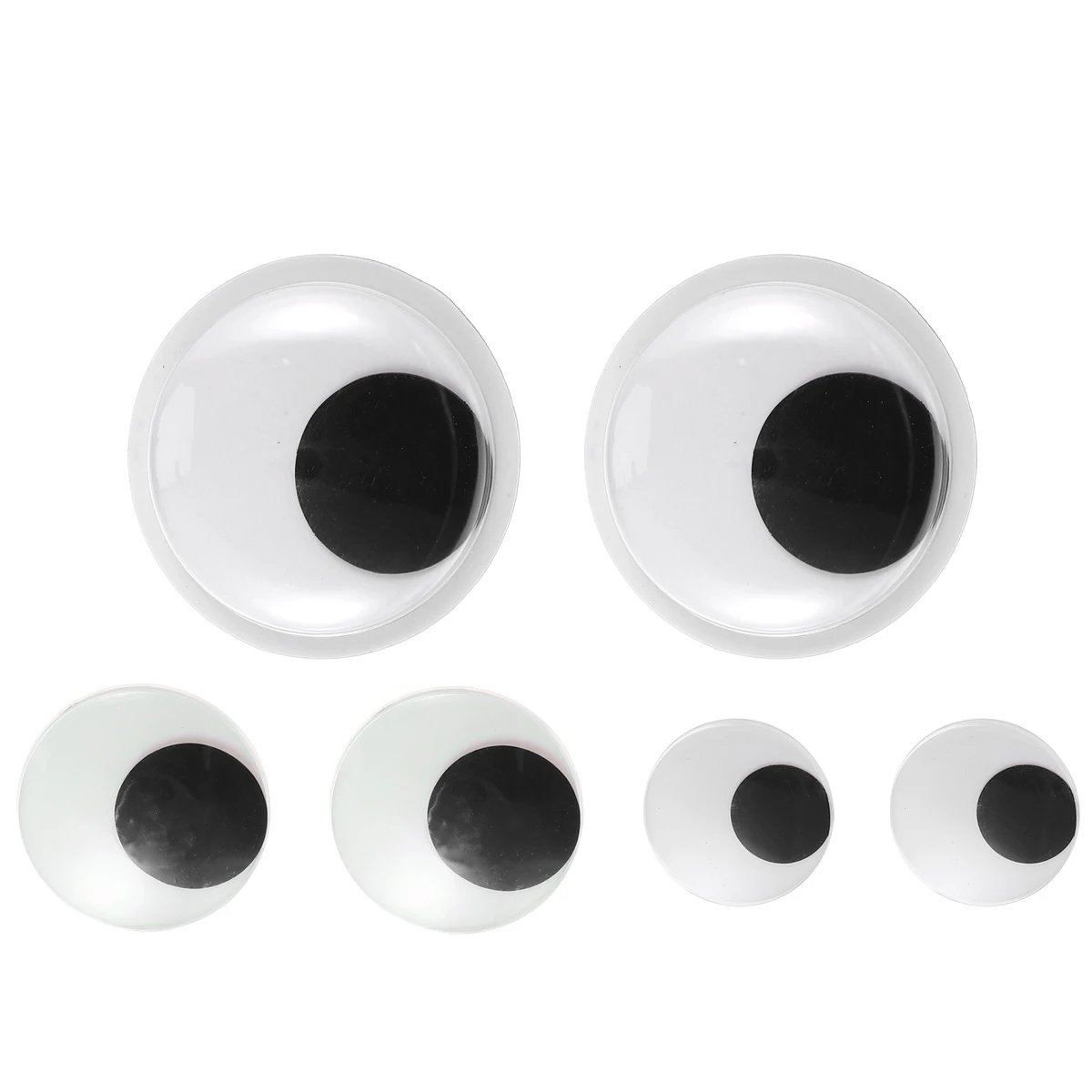 

6pcs Black White Eyes Craft Decoration Accessories Plastic Googly Stickers Kids Christmas Gifts Supplies
