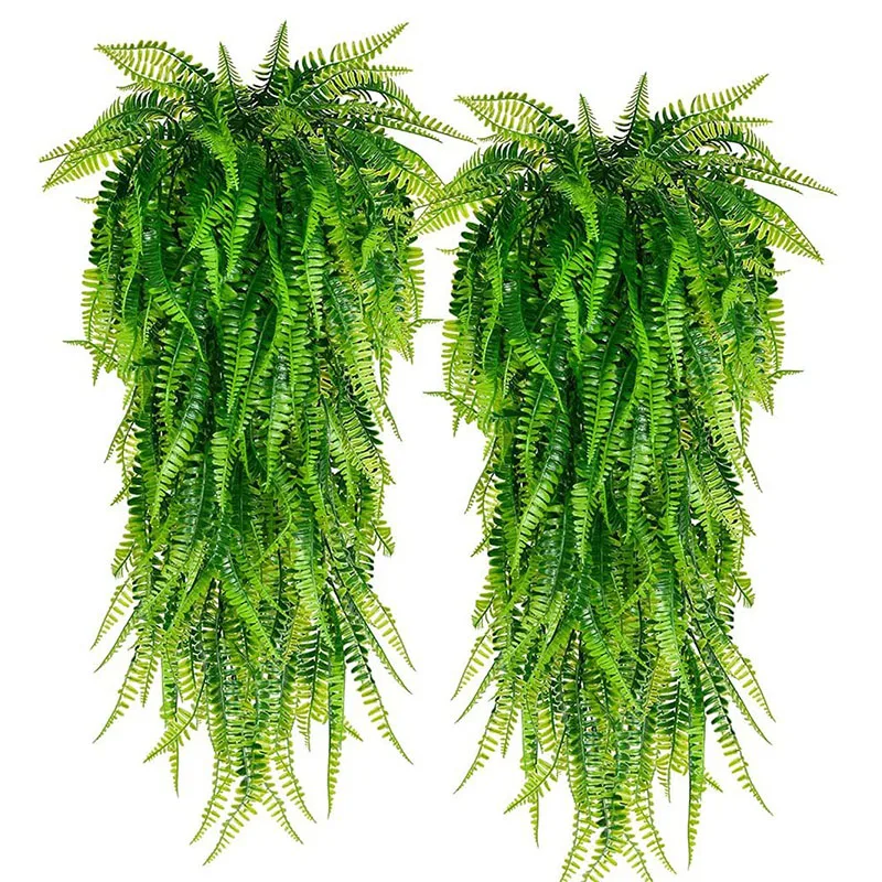 الاصطناعي الفارسي السرخس يترك ، النباتات الكرمة ، إكليل ، الجدار الشنق ، العشب وهمية ، ديكور غرفة المنزل ، ديكور حفلات الزفاف