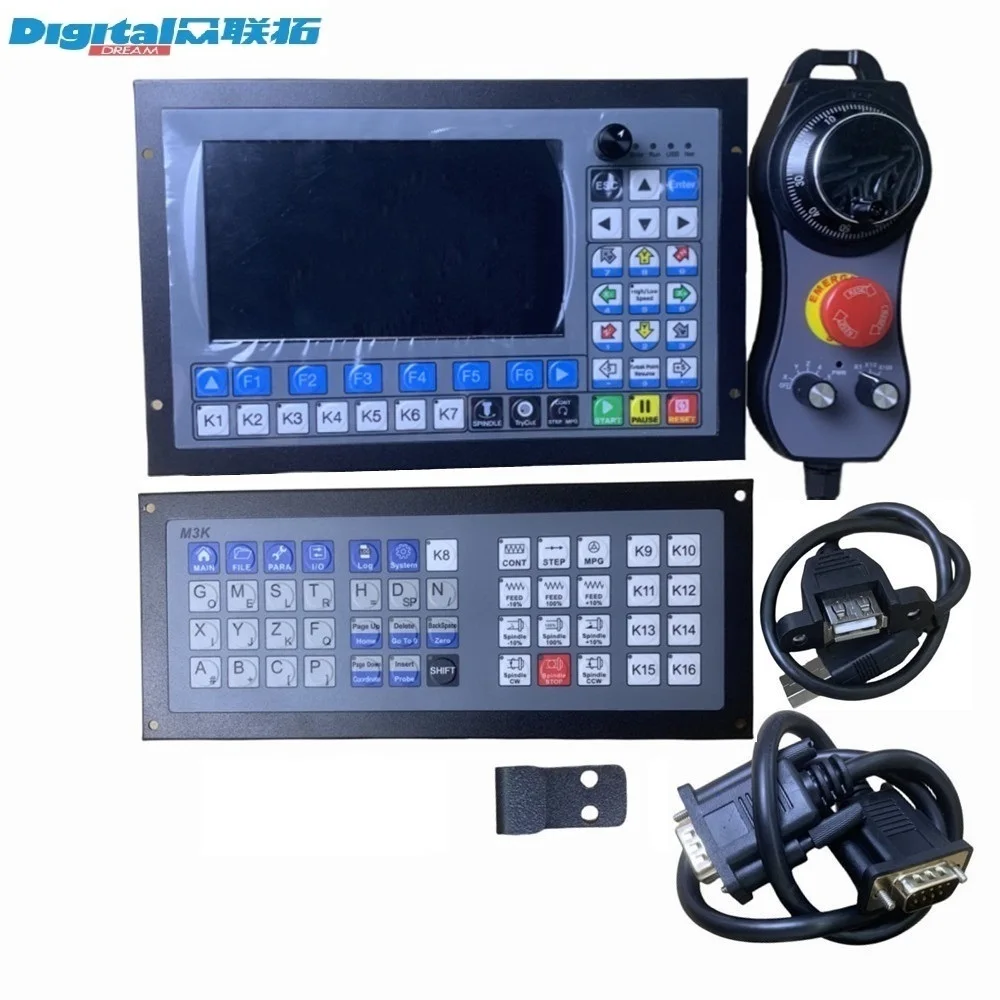 DDCS Expert 3/4/5 Axis CNC Controller Kit With MPG & Keyboard PLC Controller Supports Tool Magazine/Atc For Cnc Milling Machine