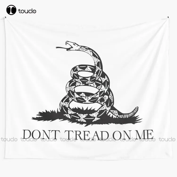 New Gadsden Flag Don'T Tread On Me Libertarian 2Nd Amendment 2A White Flag Hd High Quality Online Store Fashion Wall Tapestry