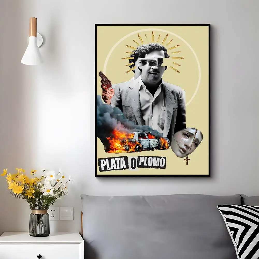 Crime Figure P-pablo Escobar Poster Trendy Aesthetic Wall Decor for Dorm & Bedroom