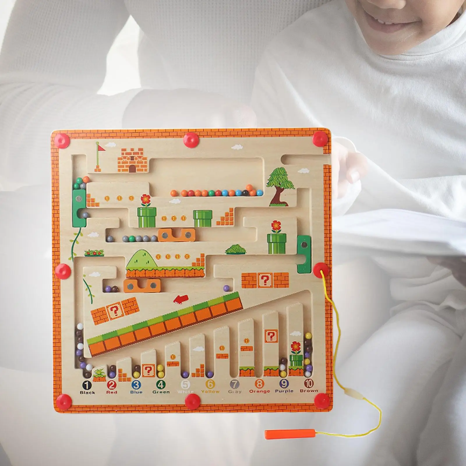 Magnetische Farb sortierung Labyrinth Brett Reises pielzeug interaktive Magnete Puzzle Spielbrett für Spiel Kinder Geburtstags geschenk Vorschule