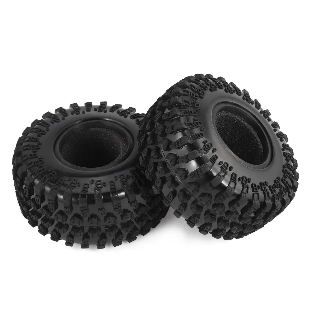 4pcs 2.2 Inch Tires 130*54mm Wheel Rubber Tire Tyre Set for 1/10 Axial SCX10 TRX4 RC4WD Redcat 90056 90045 RC Rock Crawler Truck