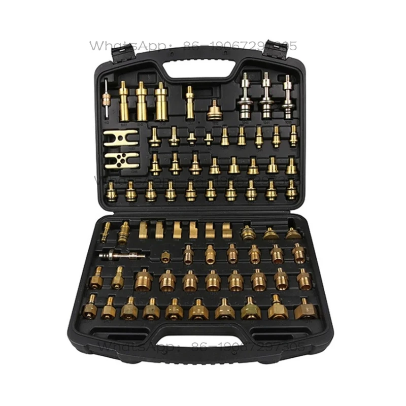 Complete set of specialized equipment for leak detection and repair of automotive air conditioning maintenance tools