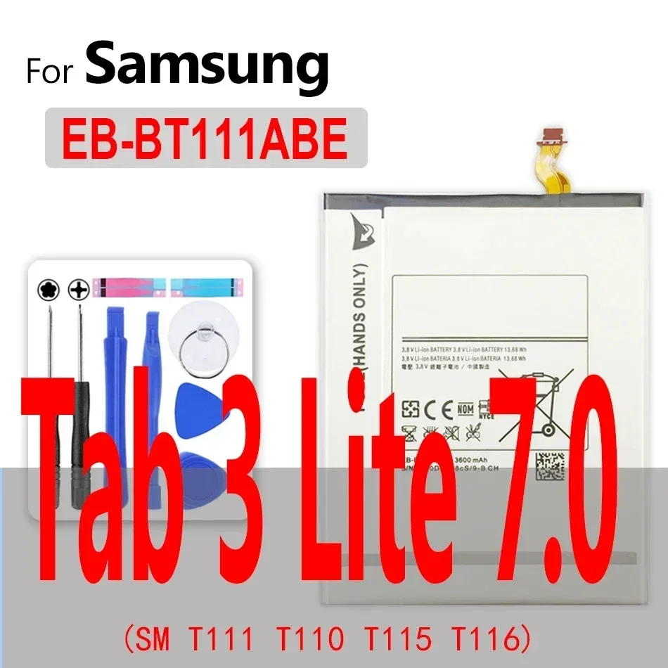 Battery For Samsung Galaxy Note 8.0 10.1 12.2 Pro/Tab 2 3 4 7.0 Lite Edition SM T530 T531 P600 N8010 N8020 P3110 T310 T311 T315