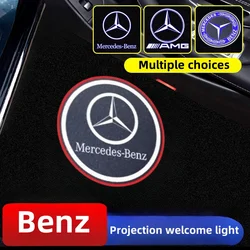 2/4Pcs Led Car Door Welcome Light Logo Projector For Mercedes Benz W212 W205 AMG ML W166 W176 W177 W213 W246 GLB GLC GLA GLS GLE