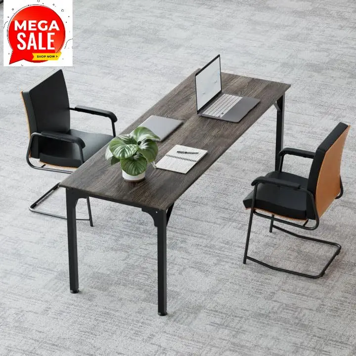 

Конференц-стол 6,5 футов с гибкой конфигурацией, регулируемыми опорами, устойчивой конструкцией, большой прямоугольной столешницей