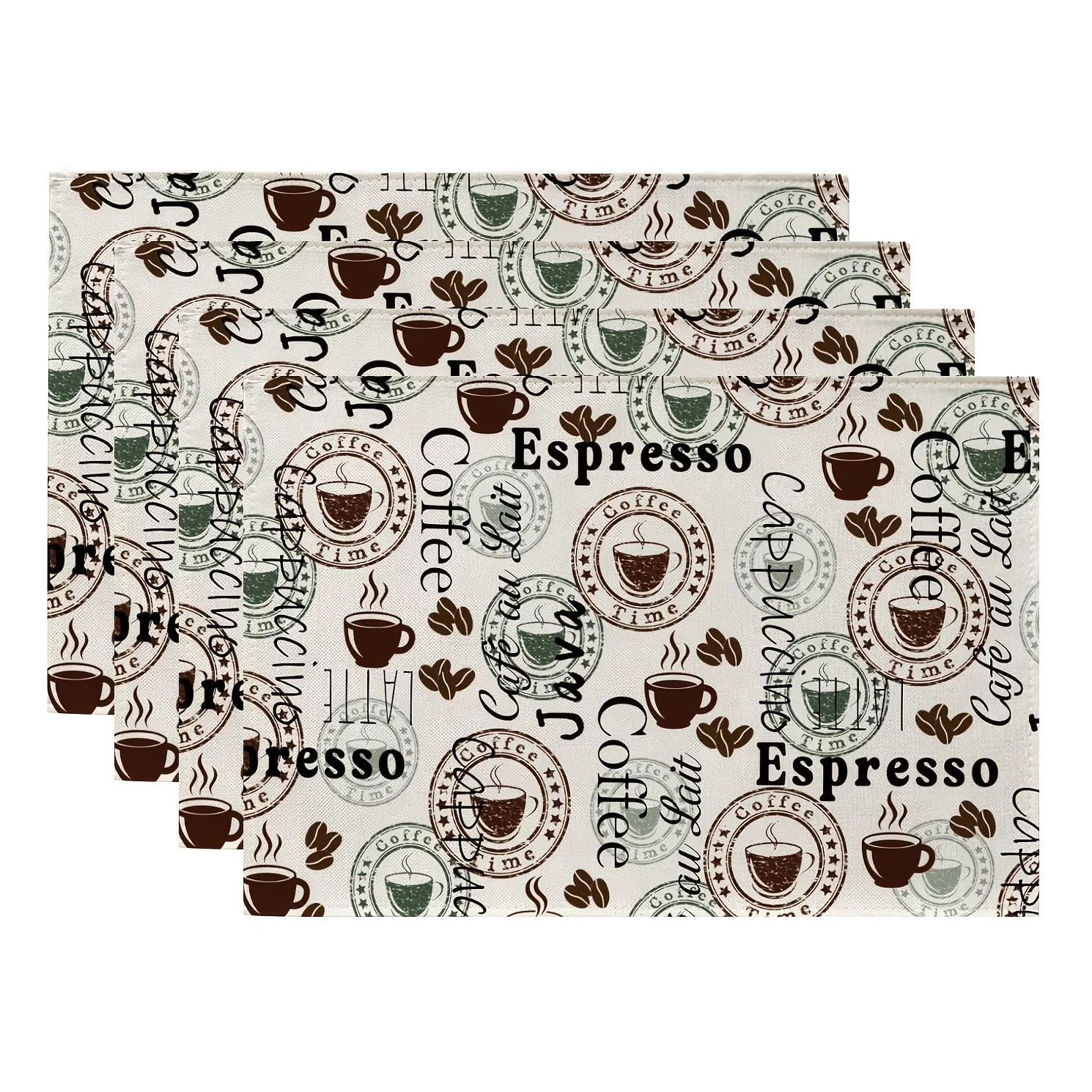 4/6/8pc Tropical Leaf Placemats Linen For Jungle Theme Event Vibrant Greenery Table Decoration