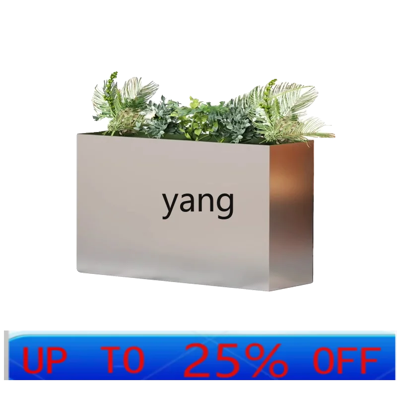 

LH stainless steel flower box combination planting box outdoor flower pot street mobile wrought iron flower stand