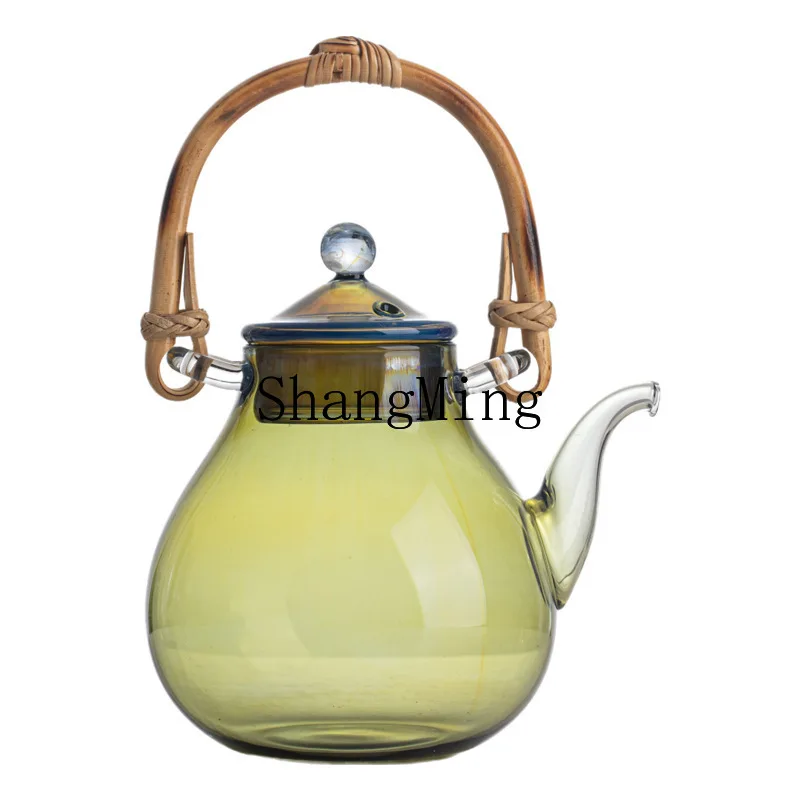 

CL fireplace teapot high-end small capacity glass pot high temperature resistant electric ceramic stove kettle for making tea