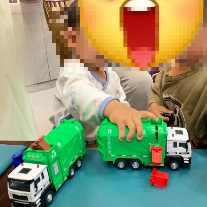 

Sanitation Truck Model,Alloy Pull-Back with Sound Lights,Learn Environmental Protection & Vocational Cognition,Educational Gift