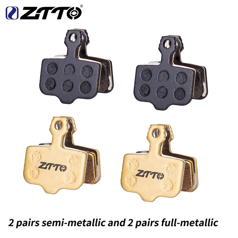 ZTTO 4 Pairs MTB Bike Semi Metallic/Full-Metallic Brake Pads For Avid Elixir R/CR/CR-MAG/E1/E3/E5/E7/E9/X0/XX/DB1/DB3/DB5 NUTT