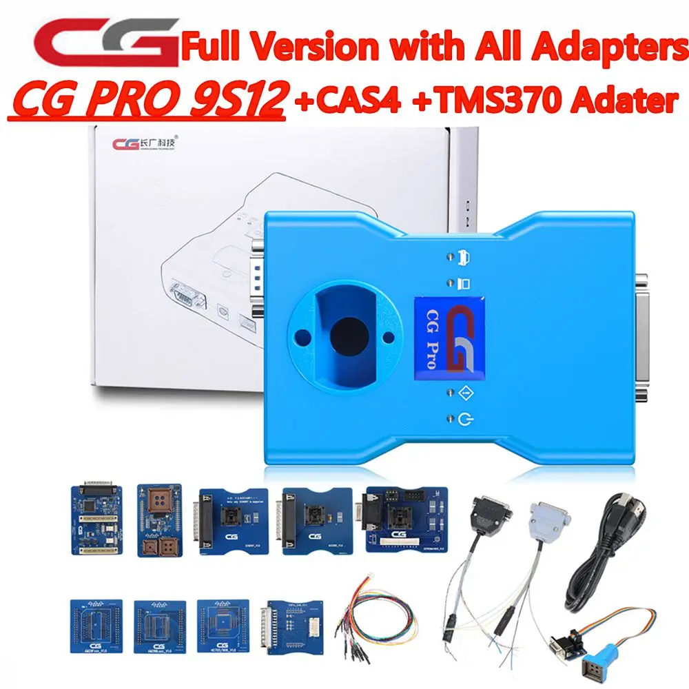 

CG Pro 9S12 Programmer New Generation Full Version with All Adapters including CAS4 and TMS370 Adapter Support 35160WT/ 35080