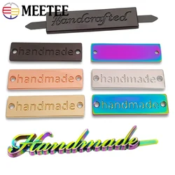 10Pcs Metal Decorative Buckle For Bag HandBag Label Tag Handmade Handcrafted Clasp Purse Luggage DIY Sewing Hardware Accessories