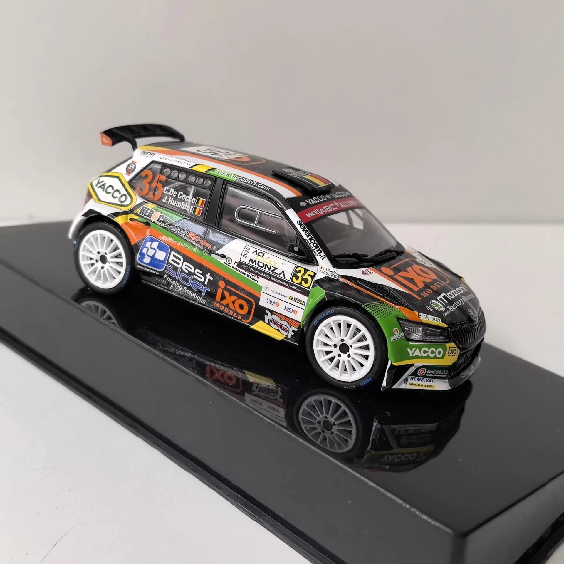 IXO 1/43 SKODA FABIA R5 EVO # 35 2020 Skoda Racing-model, legering 6e
