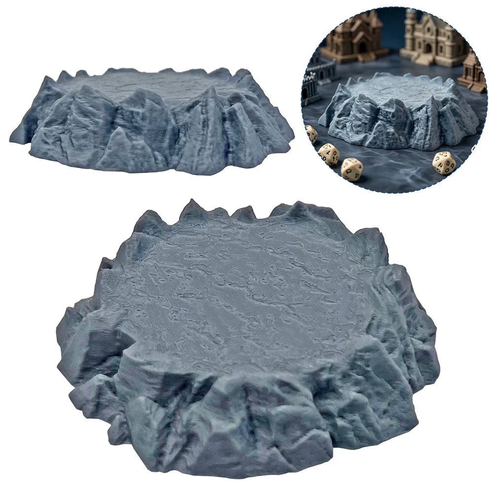 Rock Platform Terrain Miniature for D&D Tabletop Gaming Scene Layout Rock Base - view 2