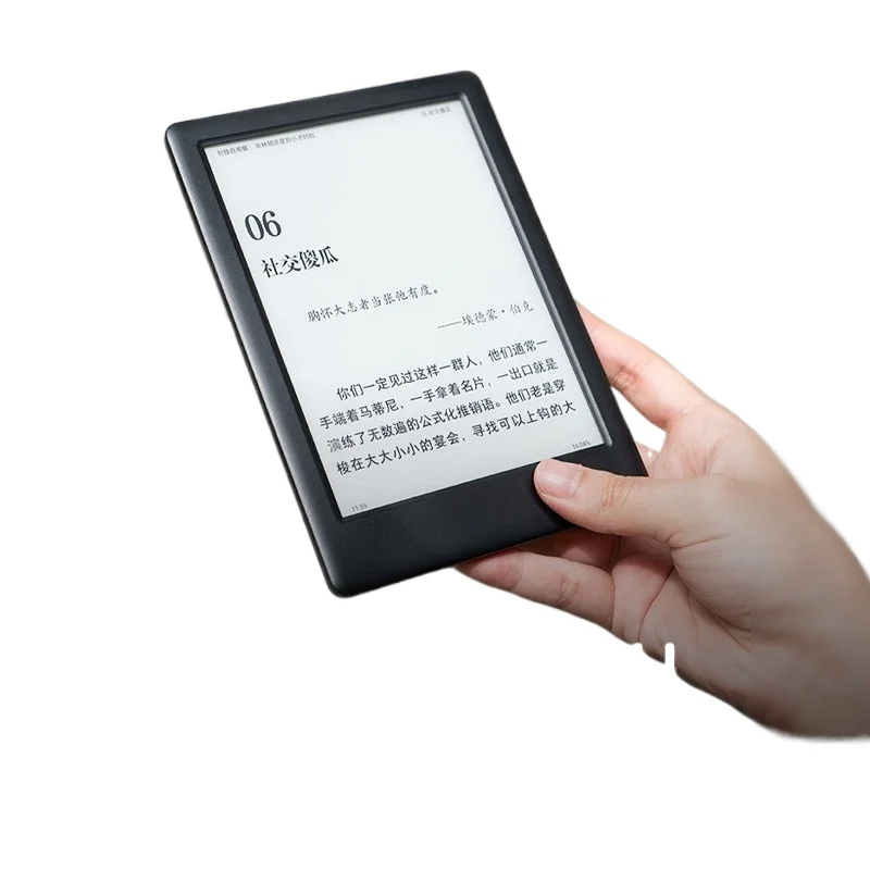 Leitor de e-book tela de tinta de 6 polegadas 300ppi leitura de livro de papel eletrônico