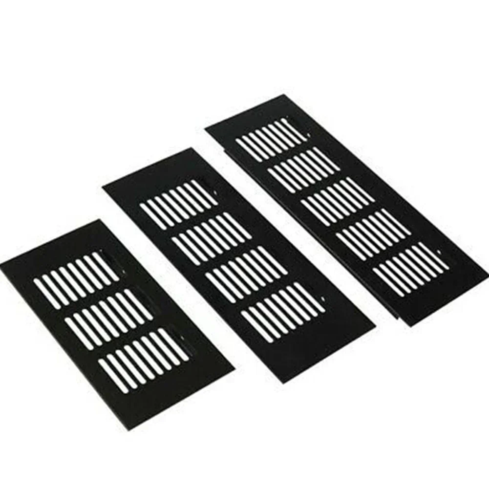 

Ventilation Grille Air Vent Grille 100mm 150-400mm 150mm-400mm Black Cabinet Mutil- Size Rectangular Ventilation Cover