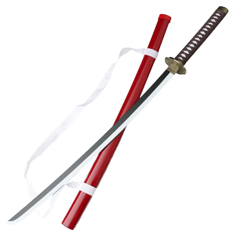 

104cm/40.94in GINTAMA Wooden With Sheath Swords Fourteen Ikata Anime Peripherals Collectible Model Props Cosplay Party Supplies