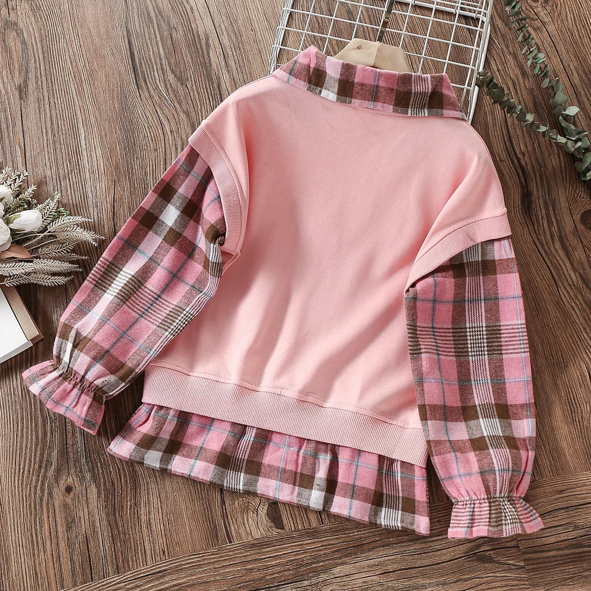 Plaid Shirts for Girls School Blouses Patchwork Kids Costumes Autumn Teens Children Clothing Cotton Tops 4 6 8 9 10 12 14 Years