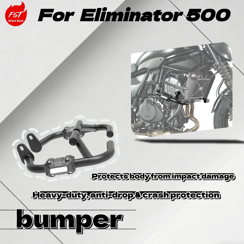 

For Eliminator 500 Motorcycle Cruise Safety Bumper Bar Anti-Fall Engine Guard Impact Resistant Mod Accessories