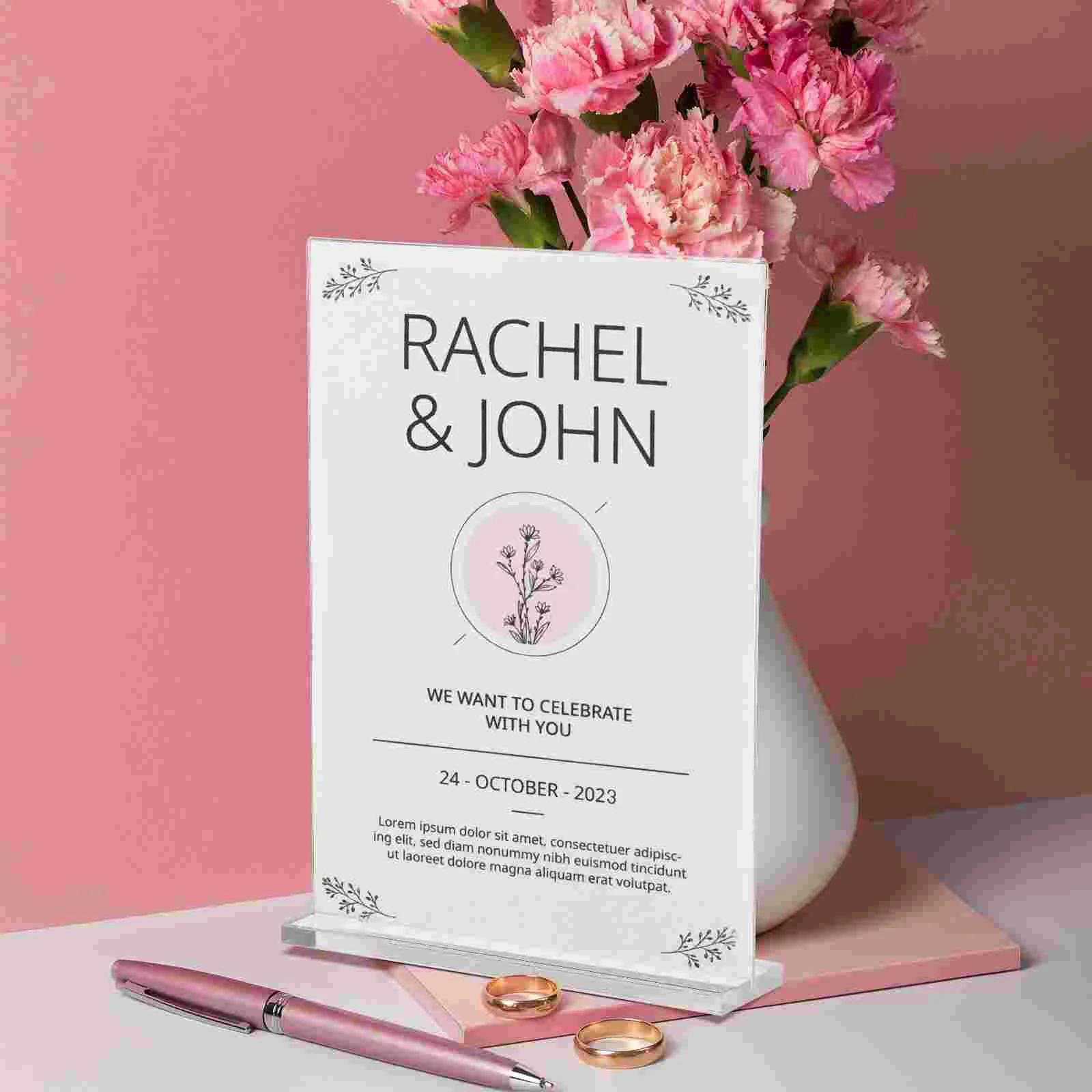 3 Pcs A4 Acrylic Table Card Display Stands Document Holder Tabletop Sign Promotional Signage Paper Tags