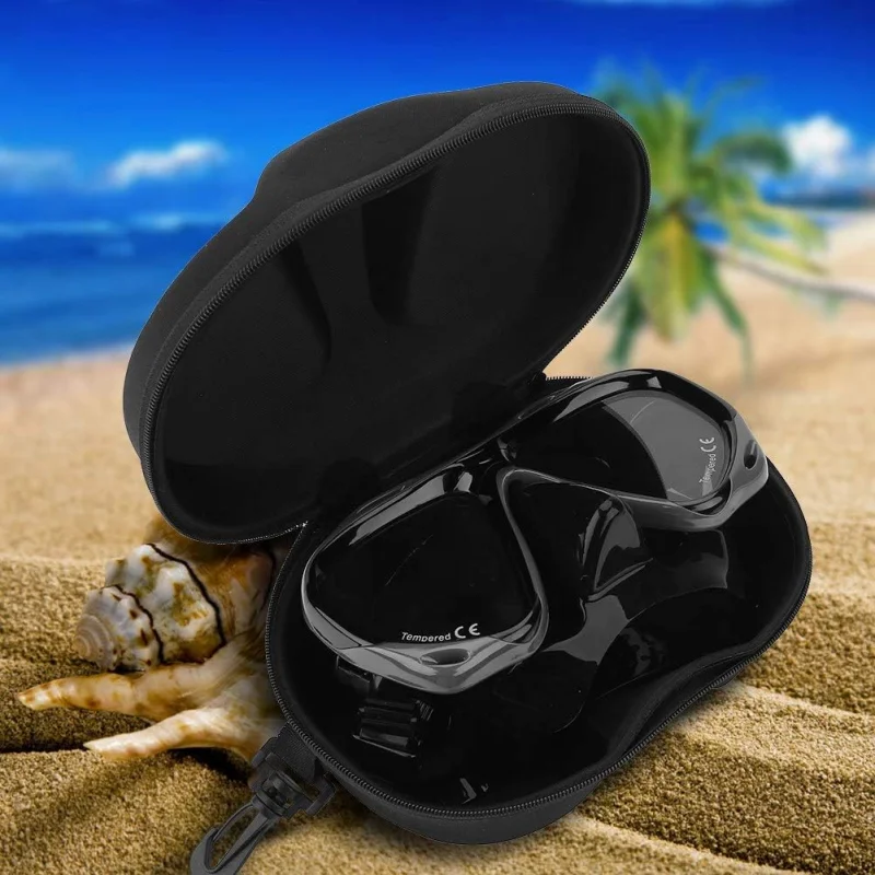 1 Piece Diving Mask Case Diving Glasses Storage Bag Portable Swimming Scuba Glasses Box Lightweight Protective Container Case