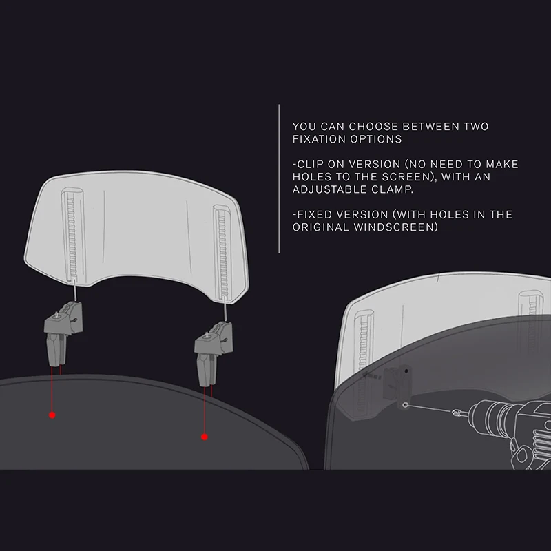 GoldWing F6B Kính Chắn Gió Xe Máy Nối Dài Có Thể Điều Chỉnh Spoiler Lệch Phù Hợp Cho Xe HONDA GoldWing 1800 GL1800 F6C Goldwing GL1800