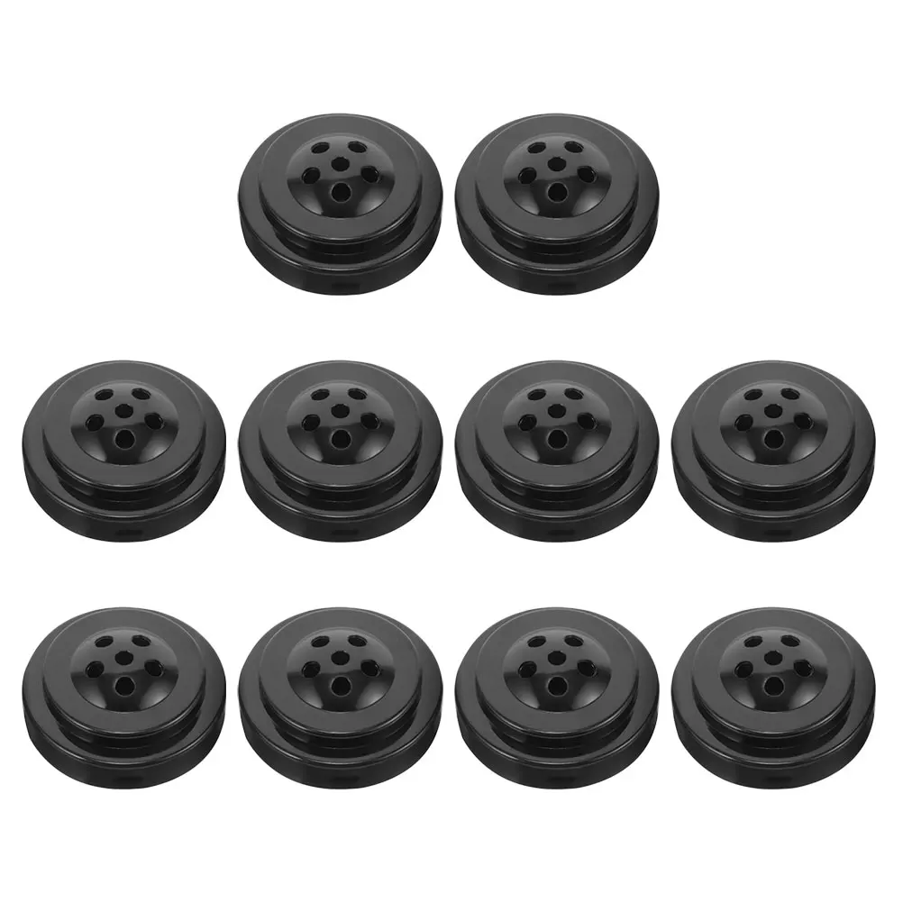 

10 Pcs Flagpole Base Indoor Poles with Desk Holder Square Bases Table Plastic Mini Stand Office