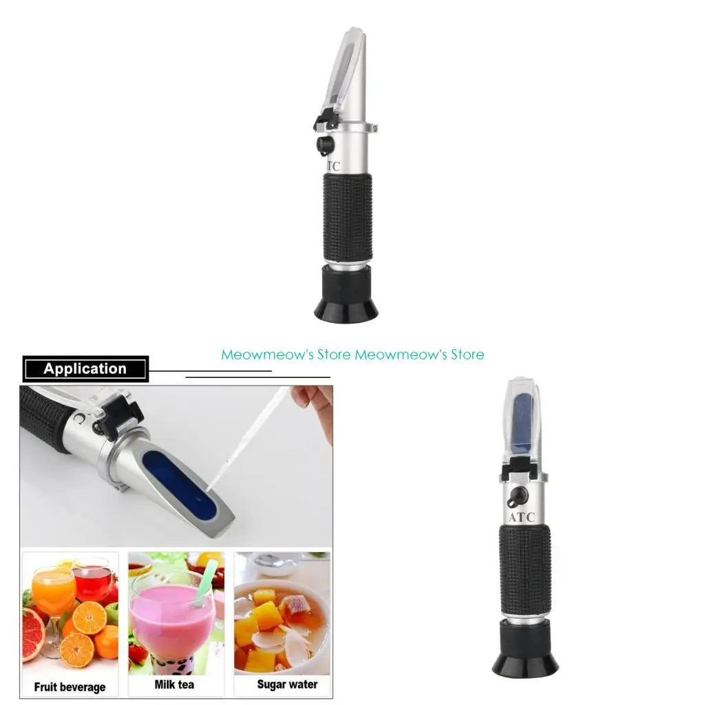 

W91A Рефрактометр с точностью 0–32% и портативным ручным устройством ATC для измерения содержания сахара. Удобное использование.