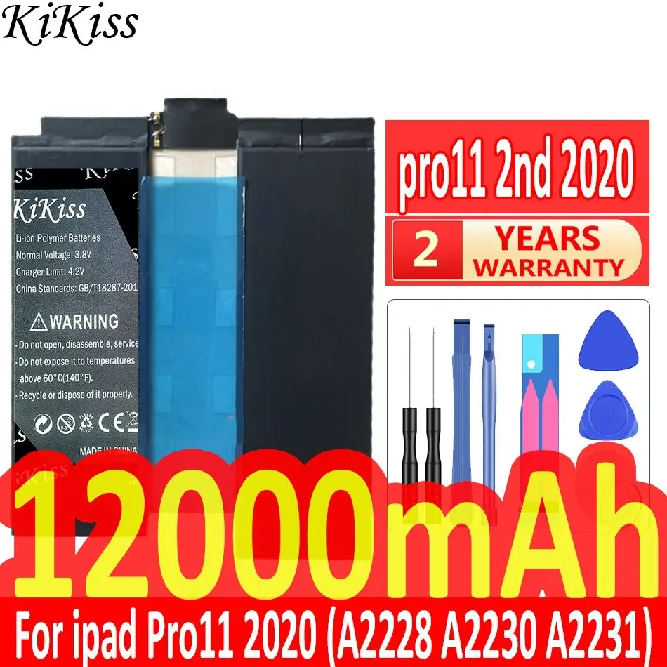 KiKiss Replacement Battery pro11 1st 2018 pro11 2nd 2020 For iPad Pro 11 2018 A1980 A2013 A1934 A1979 A2042 / 2020 A2228 2rd 2th