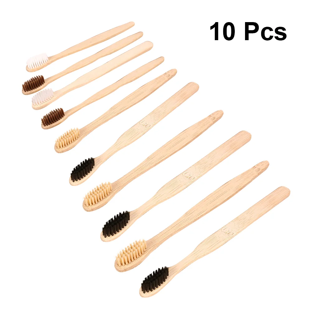 10 Pcs Toothbrush for Hotels Travel Disposable Convenient Kit Business Trip Pack of Toothbrushes