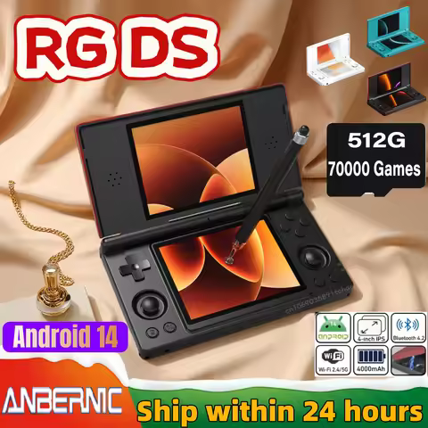 Anbernic RG DS Handheld Game Console Player Dual 4.0 IPS Screen Android 14 Dual App Split Retro Video Game Consoles PSP PS2 GAME