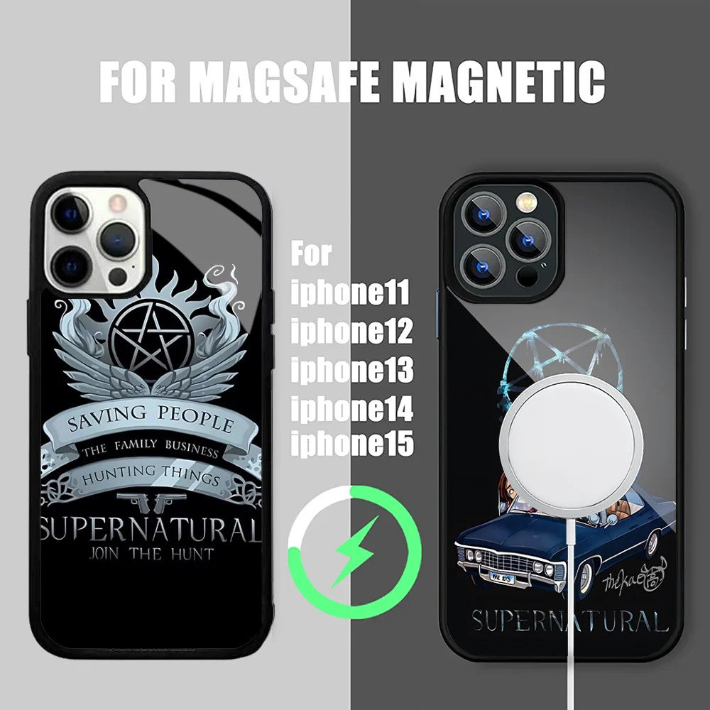 S-SupernaturalS TV Phone Case For IPhone 15 14 13 Pro Max 11 12 Mini Alex Mirror For Magsafe Wireless Charging Cover