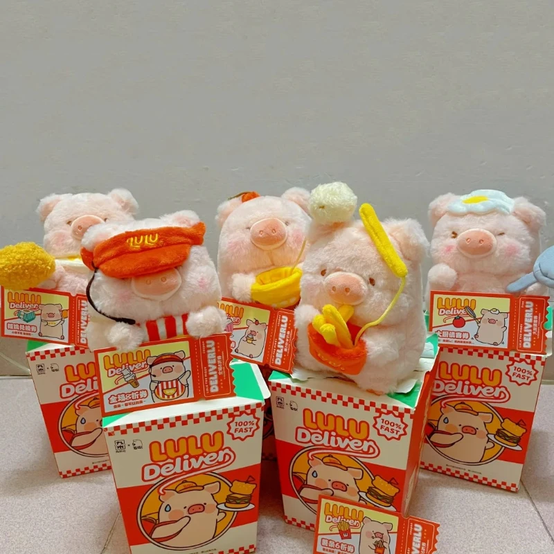 

Lulu The Piggy Rush Delivery Series слепая коробка игрушки Kawaii мультяшная кукла-копилка Mystery Box коробка-сюрприз брелок для ключей коллекция игрушек