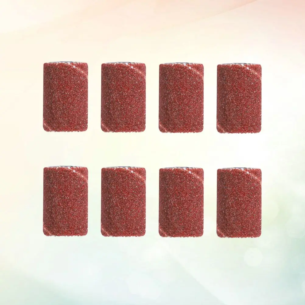 Lucidatore per testa di molatura con anello di levigatura da 100 pezzi per unghie artificiali naturali Accessori per trapano per unghie