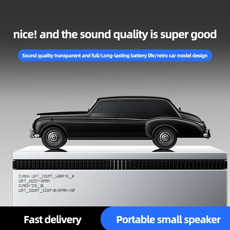 

JY99 Pro Многофункциональный Bluetooth-динамик в форме автомобиля Бумбокс Стерео объемный звук TF-карта AUX Play Портативный беспроводной настольный сабвуфер