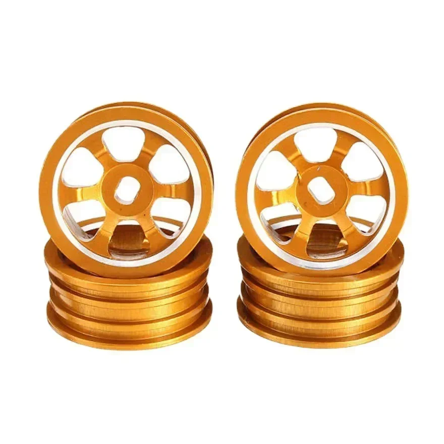 Pneus de roue en plastique 1:28 avec jantes pour camions WLtoys K969 K989, 4 pièces